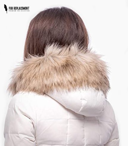 Faux Fur Trim Hood Replacement Collar (Wolf)