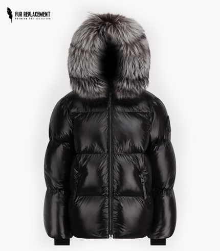 DSQUARED Fur Trim Replacement Collar (Black)