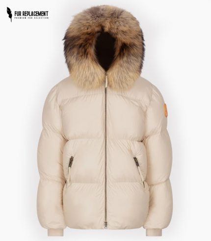 DSQUARED Fur Trim Replacement Collar (Natural)