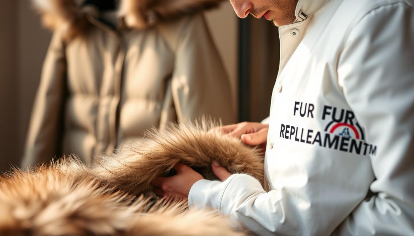 moncler fur replacement